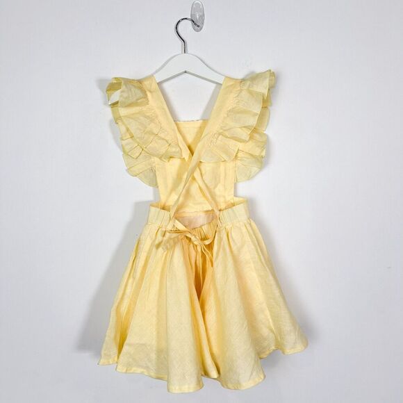 NWT Stella Phoenix Amelie Linen Ruffle Dress 4 - Picture 4 of 9